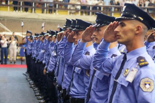 Uroczystość nadania stopni policyjnych funkcjonariuszom Policji Kosowa / Zdjęcia: Kosovo Police