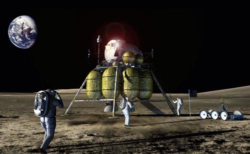 </span>Wizja lądownika księżycowego Altair / Rysunek: NASA