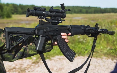 The prototype of the modernized 7.62-mm automatic rifle RK 62M presented at the beginning of August.  Until this standard is to be adapted most of the models used by the Finnish army / Photo: MO Finland