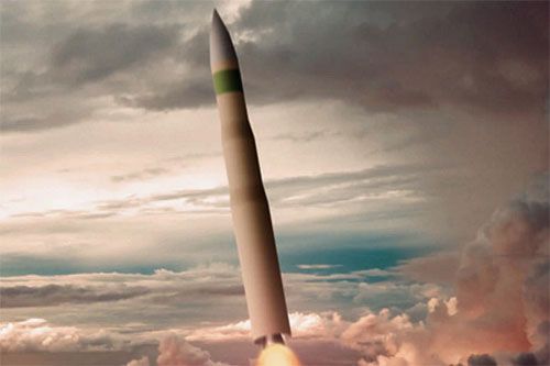 Wizja amerykańskiej strategicznej rakiety balistycznej nowej generacji LGM-35A Sentinel / Ilustracja: Northrop Grumman