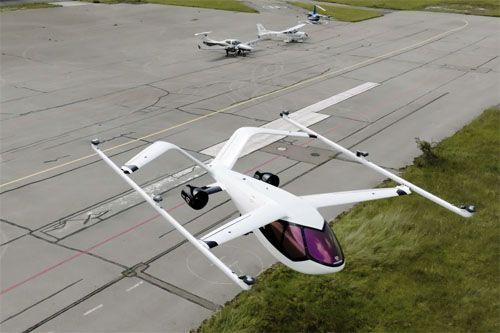 Prototyp 4-miejscowego samolotu eVTOL VoloConnect został oblatany 20 maja 2022 w Monachium / Zdjęcie: Volocopter