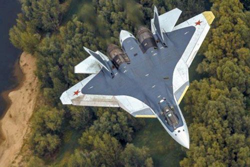 Rosyjski wielozadaniowy myśliwiec 5. generacji Su-57 / Zdjęcie: MO FR