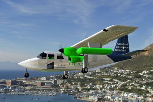 Cranfield Aerospace Solutions (CAeS) pracuje nad konwersją na napęd wodorowy samolotów Britten-Norman Islander / Ilustracja: CAeS