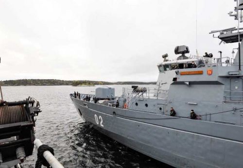 57-mm armaty morskie są używane m.in. na fińskich stawiaczach min typu Hämeenmaa / Zdjęcie: BAE Systems