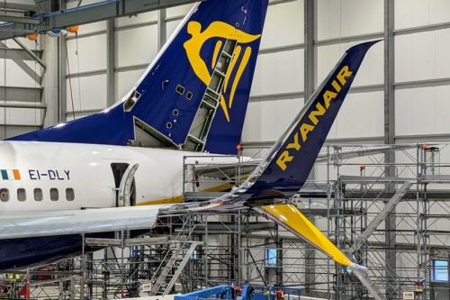 Nowe winglety zabudowane w pierwszym Boeingu 737-800 należącym do Ryanair / Zdjęcie: Ryanair
