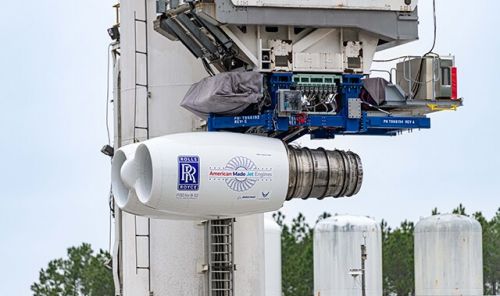 Para silników F130 zabudowanych w gondoli podczas prób stanowiskowych w NASA Stennis Space Center / Zdjęcie: Rolls-Royce