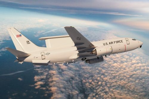 Wizualizacja samolotu wczesnego ostrzegania i kierowania E-7 w barwach US Air Force / Ilustracja: Boeing