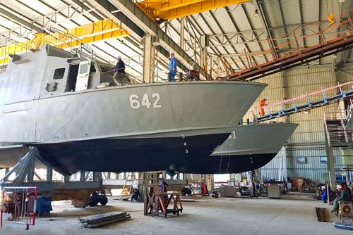Przybrzeżne okręty patrolowe (CPC) produkowane przez Swiftships dla egipskiej marynarki wojennej / Zdjęcie: Twitter – Swiftships