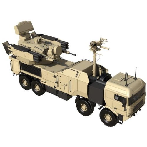 Opatentowane systemy są hybrydowe, co oznacza, że radary poszukiwania celów i kierowania ogniem, uzbrojenie lufowe i rakietowe zabudowano na tym samym pojeździe/ Zdjęcie: Aselsan