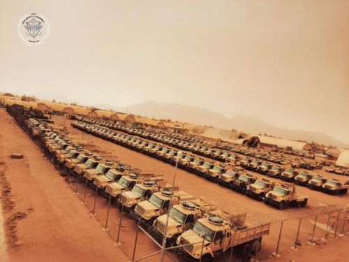 Za wyremontowaniem blisko 300 pojazdów wojskowych stoi oddział Brygady Abu Dudżana / Zdjęcie: Twitter