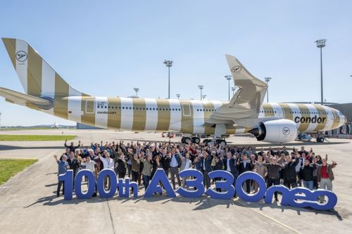 Jubileuszowy, setny A330neo to zarazem piąty samolot tego modelu we flocie linii Condor / Zdjęcie: Condor 