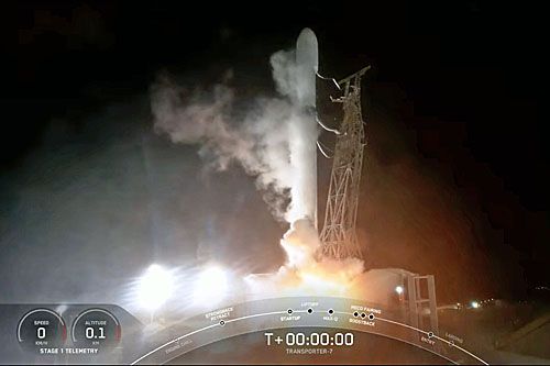 Start misji Transporter-7 z bazy Vandenberg, 14 kwietnia 2023, 23:48 PDT / Zdjęcie: SpaceX