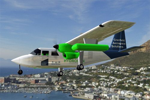 Wizja samolotu Islander przebudowanego na napęd wodorowy przez Cranfield Aerospace Solutions i Britten-Norman / Ilustracja: Britten-Norman