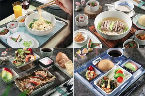 Wybrane dania wchodzące w skład menu Skyward 3-Stars Private Cuisine oferowanego pasażerom lotów dalekodystansowych China Airlines z Tajwanu / Zdjęcie: China Airlines