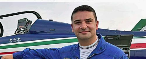 Kpt. Alessio Ghersi z grupy akrobacyjnej włoskich wojsk lotniczych Frecce Tricolori, który zginął w katastrofie samolotu ultralekkiego Pioneer 300 / Zdjęcie: Frecce Tricolori
