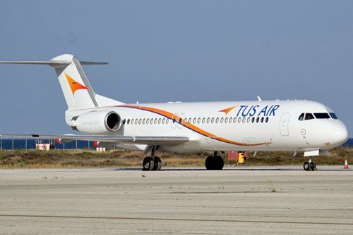TUS Airways istnieją od 2015. Dysponują 5 samolotami A320-200. Od marca 2023 latają one m.in. z Larnaki do Tel Awiwu / Zdjęcie: Twitter
