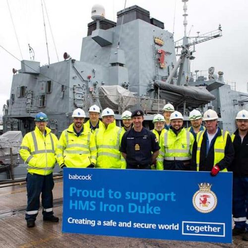 Prace remontowe i modernizacyjne na HMS Iron Duke pochłonęły ok. 1,7 mln roboczogodzin / Zdjęcie: Babcock
