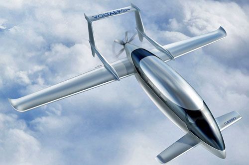 Wizja samolotu z napędem hybrydowym Cassio 330, pierwszego z projektowanej rodziny / Ilustracja: VoltAero