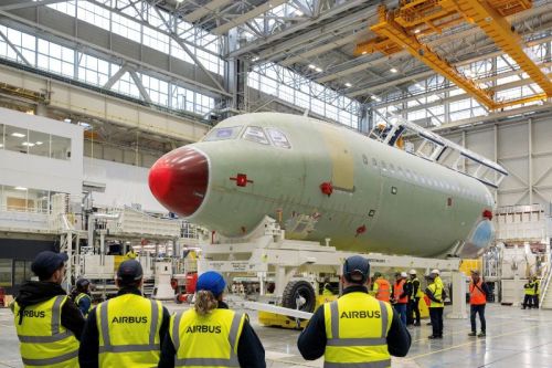 Pierwszy samolot całkowicie zmontowany na nowej linii w Tuluzie – A321 – ma być gotowy do końca tego roku / Zdjęcie: Airbus