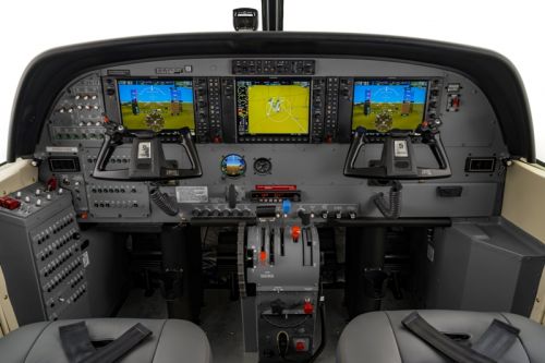 Wizualizacja awioniki samolotów turbośmigłowych Cessna Caravan i Cessna Grand Caravan EX z nowymi elementami / Ilustracja: Textron Aviation