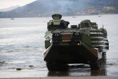 Rumunia nie dysponuje okrętami desantowymi, na których można by zaokrętować amfibie AAV7 / Zdjęcie: USMC