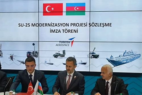 Uroczystość podpisania umowy między MO Azerbejdżanu a SST podczas IDEF’23 / Zdjęcie: SST