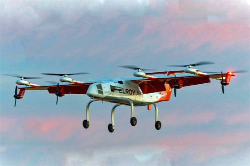 Przedprodukcyjny prototyp samolotu hVTOL Chaparral C1 w pierwszym locie, 12 listopada 2023 / Zdjęcie: Eltoy Air