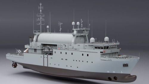 Nowe okręty rozpoznawcze zwiększą możliwości SZ RP w zakresie rozpoznania elektronicznego w całym spektrum SIGINT / Ilustracja: Saab