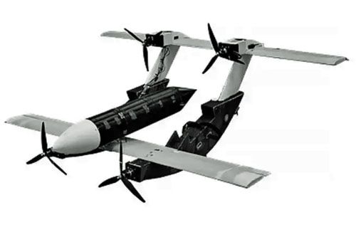 Bbsl Czajka jest zbudowany w układzie tailsitter, co umożliwia pionowy start i lądowanie, a także efektywny energetycznie lot poziomy / Ilustracja: KB Stratim