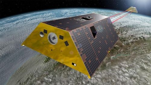 Satelity GRACE-C zastąpią GRACE i GRACE-FO w pomiarach ziemskiego pola grawitacyjnego / Ilustracja: Airbus