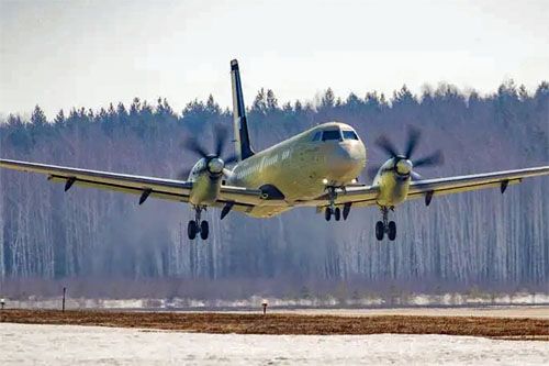 Drugi prototyp samolotu komunikacji regionalnej Ił-114-300 startuje do pierwszego lotu / Zdjęcie: OAK