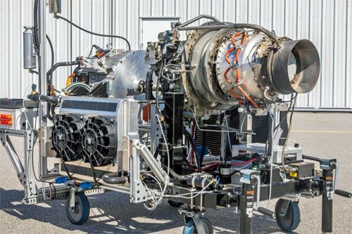 VerdeGo Aero zbudowało naziemne stanowisko do testowania hybrydowo-elektrycznego zespołu napędowego z silnikiem turbinowym VH-4T w swoim ośrodku badawczo-rozwojowym w Daytona Beach na Florydzie / Zdjęcie: VerdeGo Aero