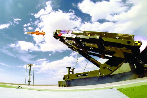 Hisar to rakietowy systemu OP bliskiego zasięgu, opracowywany przez Turków dla rodzimych wojsk lądowych i na eksport / Zdjęcie: Roketsan