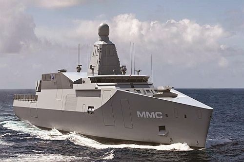 Okręt zaopatrzeniowy MMC 116 NL zaprojektowany przez MMC nie przypomina swoim wyglądem typowych jednostek tej klasy / Rysunek: Remontowa Shipbuilding 
