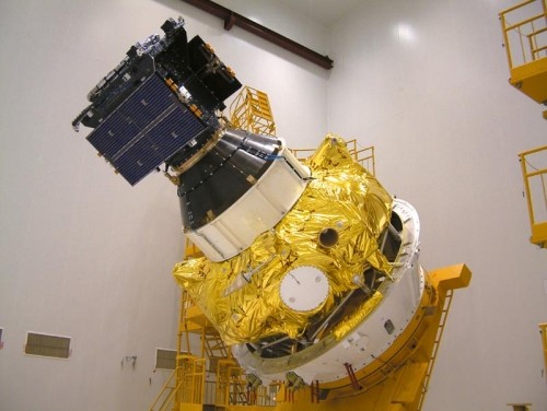 GIOVE-A przygotowany do umieszczenia na rakiecie Sojuz