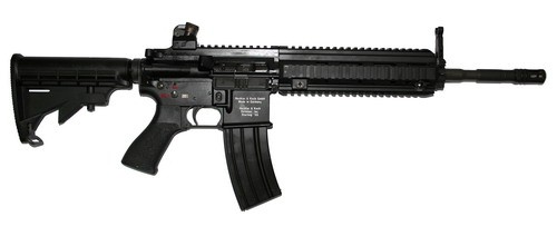 5,56-mm HK416 z lufą długości 368-mm / Zdjęcie: Andrzej Krugler