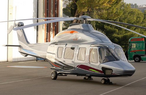 Pełnowymiarowa makieta EC175, zaprezentowana podczas tegorocznego Heli Expo