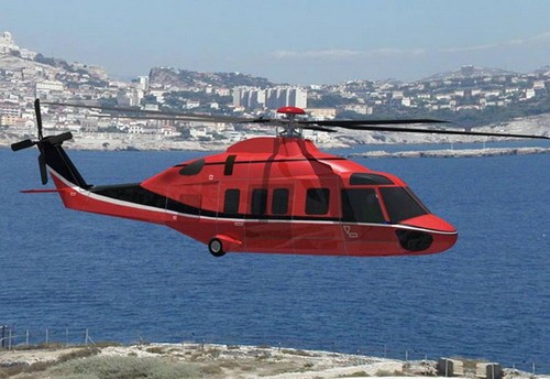 Jeden z pierwszych rysunków EC175, ujawniony przez Eurocoptera