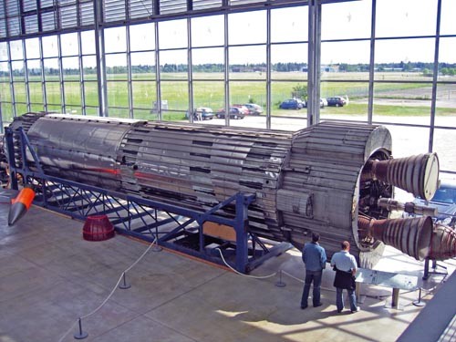 Chluba brytyjskiej techniki rakietowej - Blue Streak - w monachijskim Deutsches Museum / Zdjęcie: via Jacek Kruk