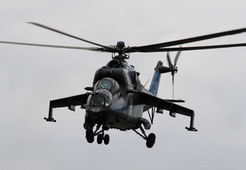 Śmigłowce Mi-24 i  Mi-35 służą na czeskim niebie już ponad 30 lat, zyskując sobie przez ten  czas miano solidnych i godnych zaufania statków powietrznych / Zdjęcie:  Marcin Przeworski