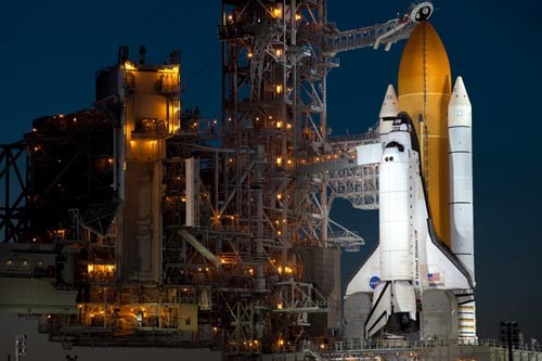 Prom kosmiczny Atlantis na platformie startowej / Zdjęcie: Mariusz Adamski