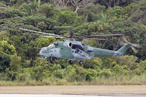 Mi-35PN czyli  AH-2 Sabre w barwach lotnictwa wojskowego Brazylii / Zdjęcie:  FAB/Johnson Barros
