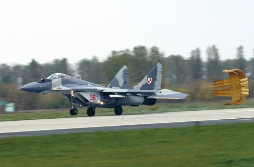 MiG-29 z 23. Bazy Lotnictwa Taktycznego z Mińska Mazowieckiego / Zdjęcie: Krzysztof Sałata