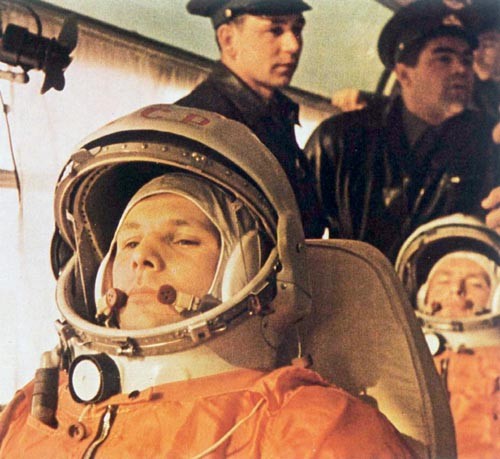 Gagarin w drodze na start (kwiecień 1961) / Zdjęcie: archiwum SP