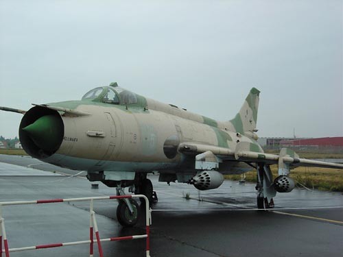 Su-20 n/b 98+61 zachowany w zbiorach Luftwaffenmuseum mieszczącego się  na byłym lotnisku wojskowym Berlin-Gatow / Zdjęcie: Marcin Przeworski