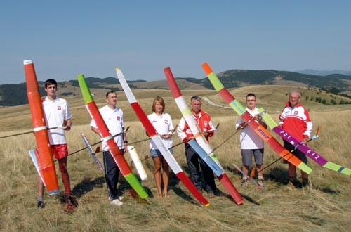 Reprezentacja Polski na MŚ 2011 w Serbii, od lewej: Mateusz Kańczok,  Franciszek Kańczok, Katarzyna Szymańska, Stanisław Kubit, Konrad  Żurowski i Wiesław Dziuba / Zdjęcie: Piotr Szymański