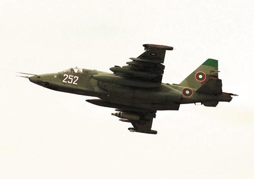 Bułgarski Su-25K w locie / Zdjęcie: archiwum
