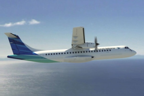 Pierwszy ATR 72-600, należący do Garuda Indonesia, już jutro rozpocznie obsługę regularnych połączeń / Rysunek: ATR