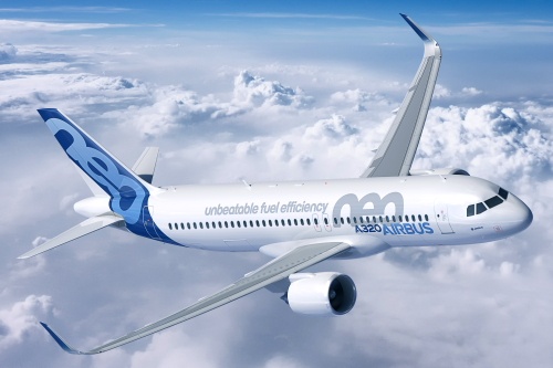 Dzięki najnowszym umowom, liczba zamówionych dotychczas samolotów z rodziny A320neo wzrosła do 2843 / Rysunek: Airbus