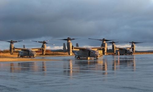 Profesjonalizm pilotów ostrzelanych nad Bor CV-22 Osprey doceniła amerykańska National Aeronautic Association (NAA), przyznając im tegoroczną nagrodę – Mackay Trophy – za najbardziej chwalebną operację powietrzną w 2013 / Zdjęcie: USAF